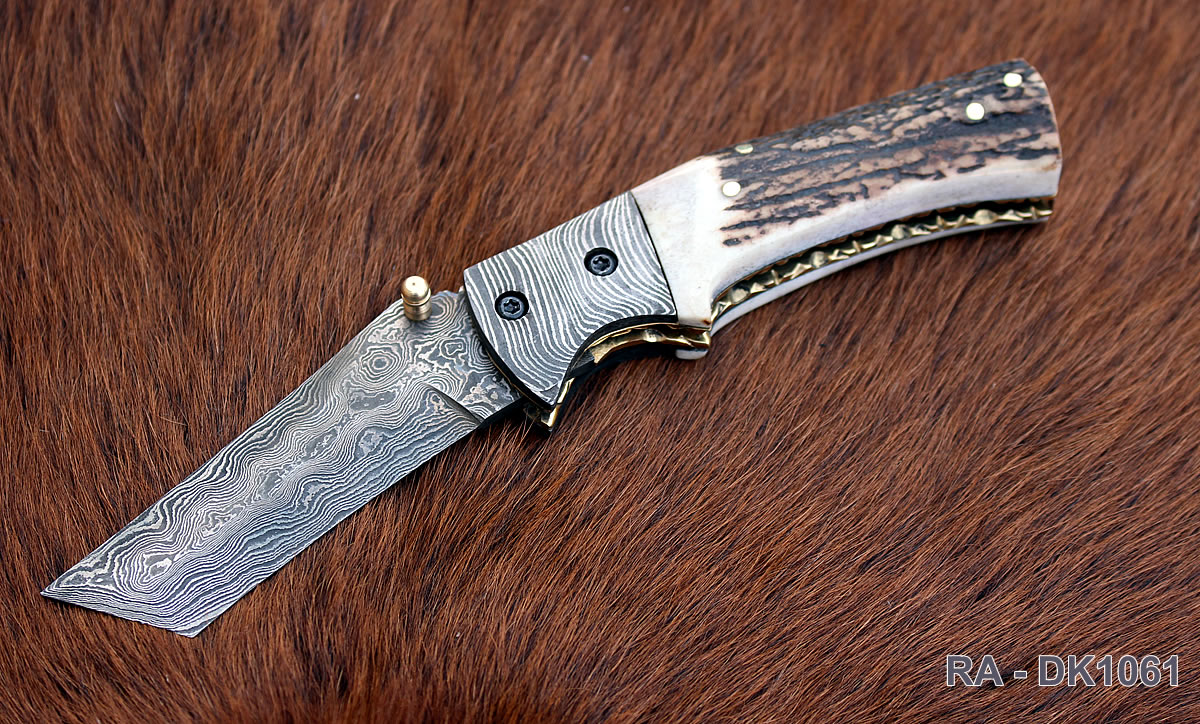 Damascus Folding Knife